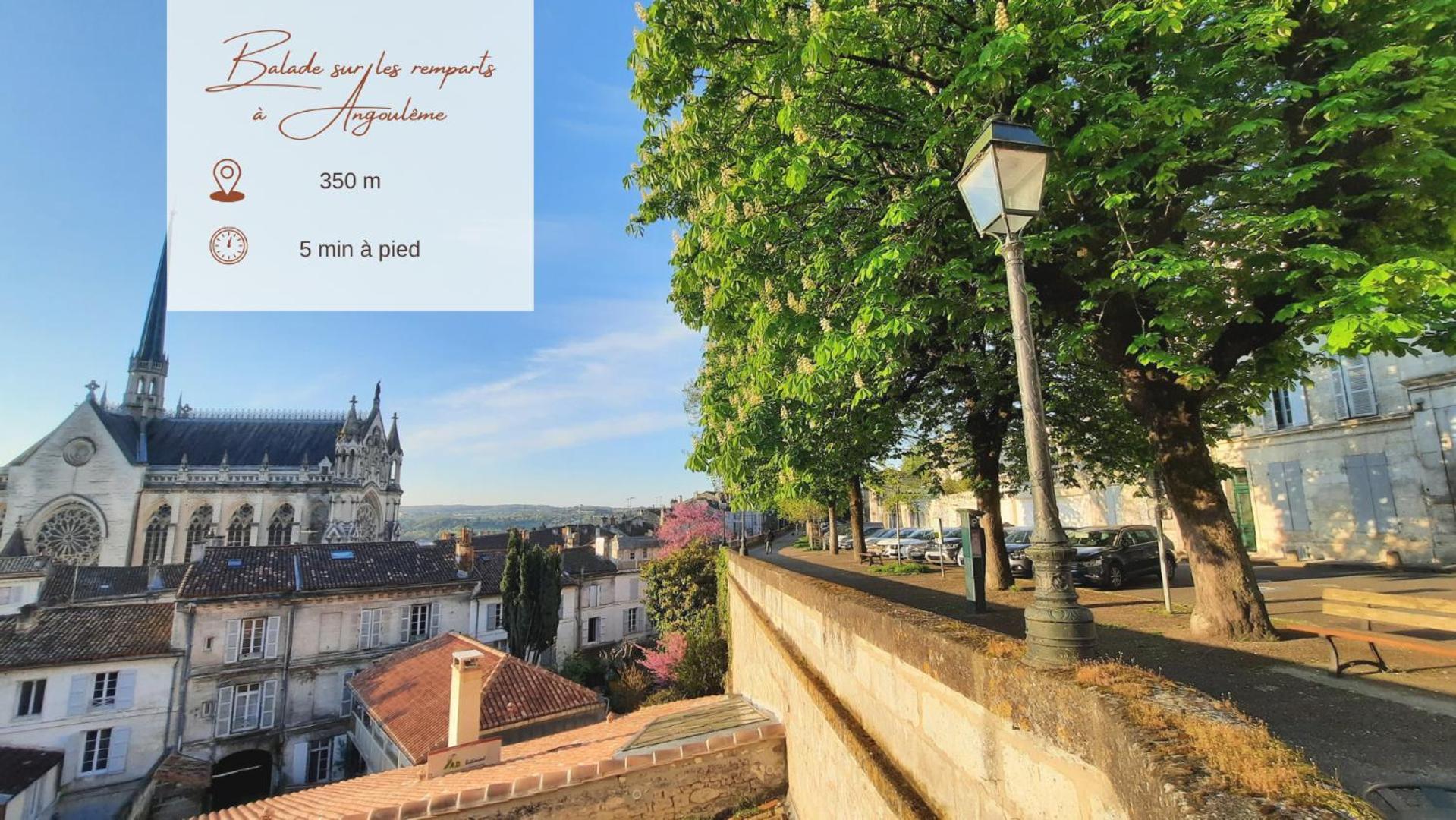 Face A L'Hotel De Ville Grand Et Lumineux Appartement Angulema Exterior foto
